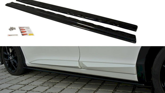 Maxton Design - SIDE SKIRTS SPLITTERS HONDA CIVIC MK9 FACELIFT 2014-2017
