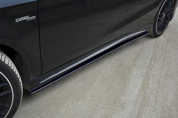 Maxton Design - SIDE SKIRTS DIFFUSERS MERCEDES CLA 45 AMG C117 (FACELIFT) (2017-UP) & A W176 AMG FACELIFT (2015-2018)