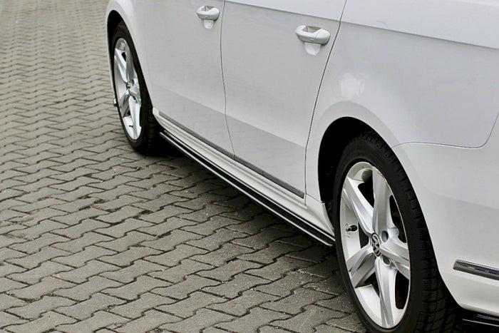 Maxton Design - SIDE SKIRTS DIFFUSERS VW PASSAT B7 R-LINE (2010-2014)