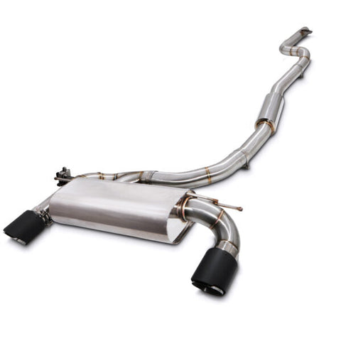 Direnza - BMW M140i F20 F21 16-19 - 3" Valved Catback Exhaust System With Carbon Tips - Car Enhancements UK