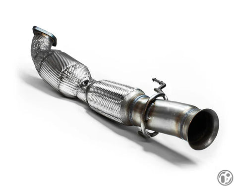 09 Design - 09D 76MM Fast Flow Downpipe with 200 Cell High Flow ECE Cat [Focus RS Mk3]