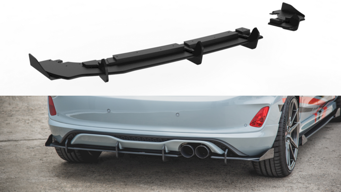 Maxton Design - STREET PRO REAR DIFFUSER(+FLAPS) FORD FIESTA MK8/8.5 ST (2018-2024)