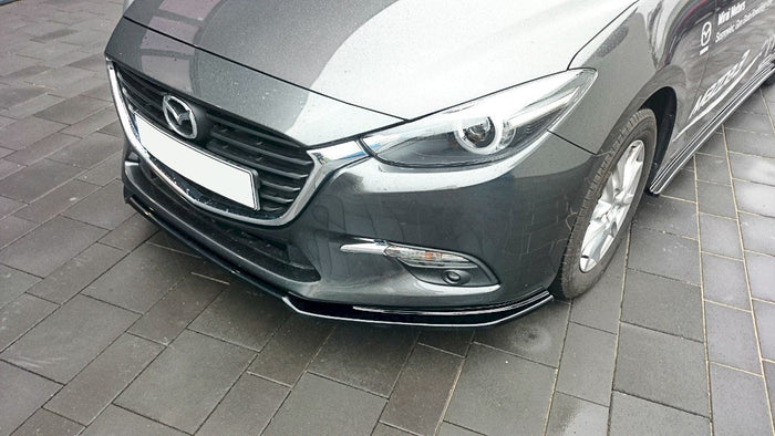 Maxton Design - FRONT SPLITTER V.1 MAZDA 3 MK3 FACELIFT (2017-UP)