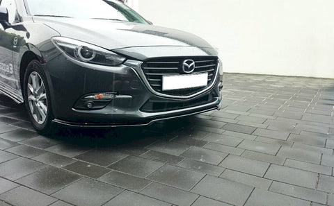Maxton Design - FRONT SPLITTER V.1 MAZDA 3 MK3 FACELIFT (2017-UP)