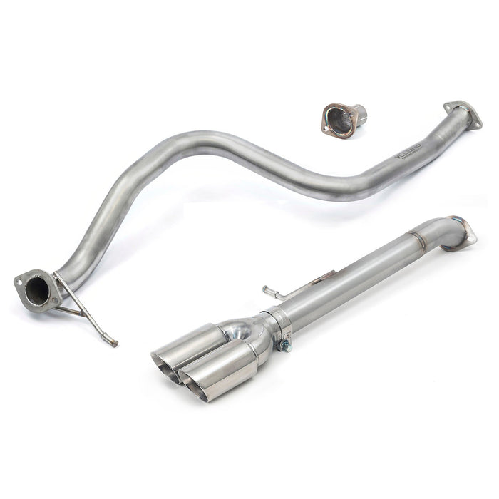 Ford Fiesta (Mk8) 1L EcoBoost ST-Line (ST Style) Venom Twin Tip Rear Box Delete GPF Back Performance Exhaust - Cobra Sport