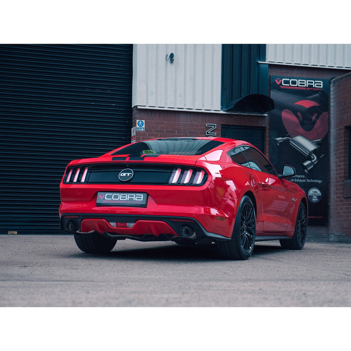 Cobra Exhausts - Ford Mustang 5.0 V8 GT Convertible (2015-18) 2.5" Venom Box Delete Axle Back Performance Exhaust | Car Enhancements UK