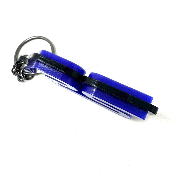 4D RS Logo Keychain for Ford – Gloss Black with Custom Colour Options | CEUK