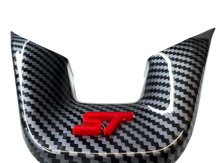 Transit Custom Facelift - Carbon Fibre Look Steering Wheel Trim Surrounds