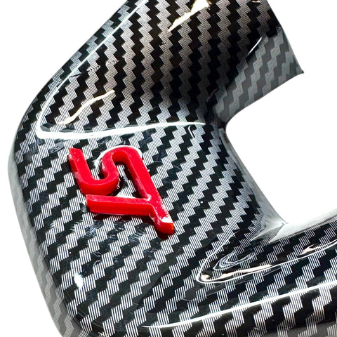 4D Acrylic "ST" Insert for Lower Carbon Steering Wheel Cover