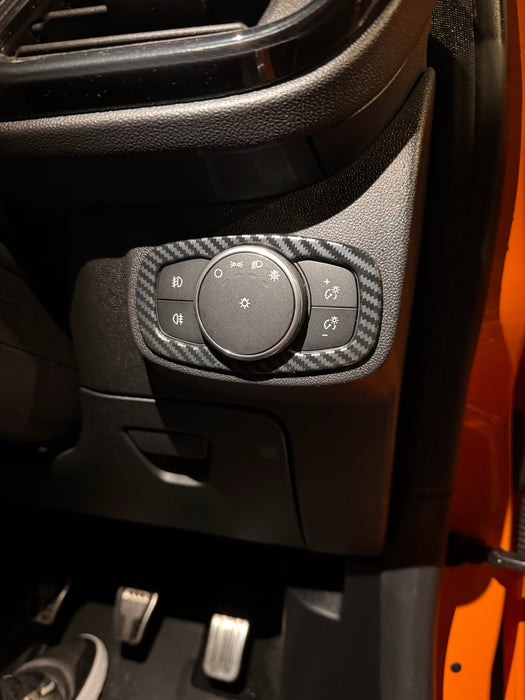 Ford Focus MK4 / MK4.5 - Carbon Fibre Look Headlight Control Panel Surround