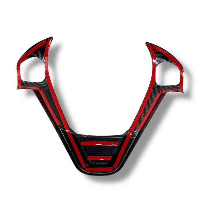 Carbon Fibre Look Steering Wheel Trim for Ford Fiesta MK7 / MK7.5 | CEUK