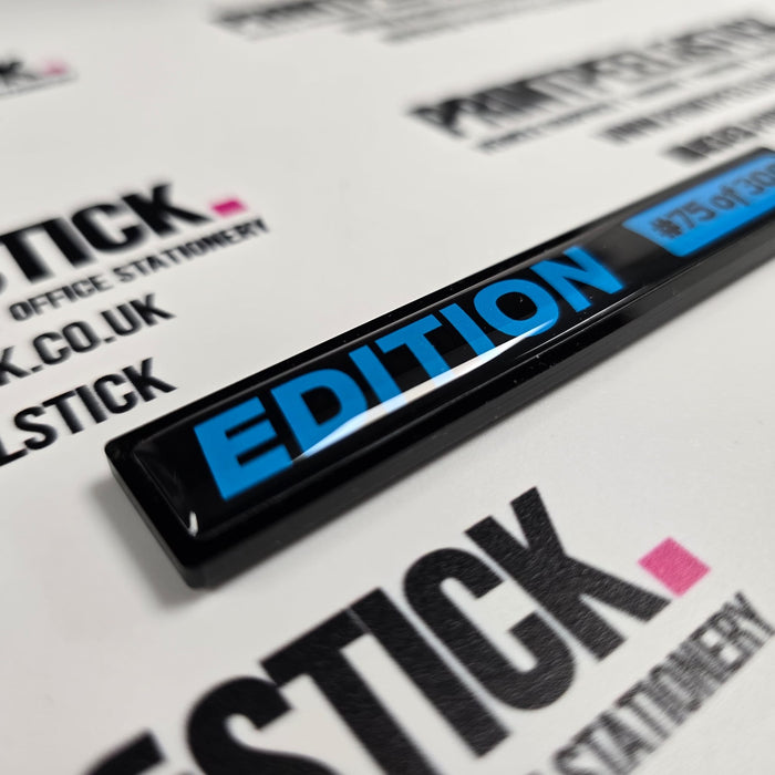 "EDITION" Boot Lid Gel Badge