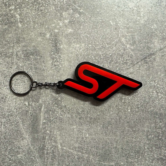 4D ST Logo Keychain for Ford – Gloss Black with Custom Colour Options | CEUK