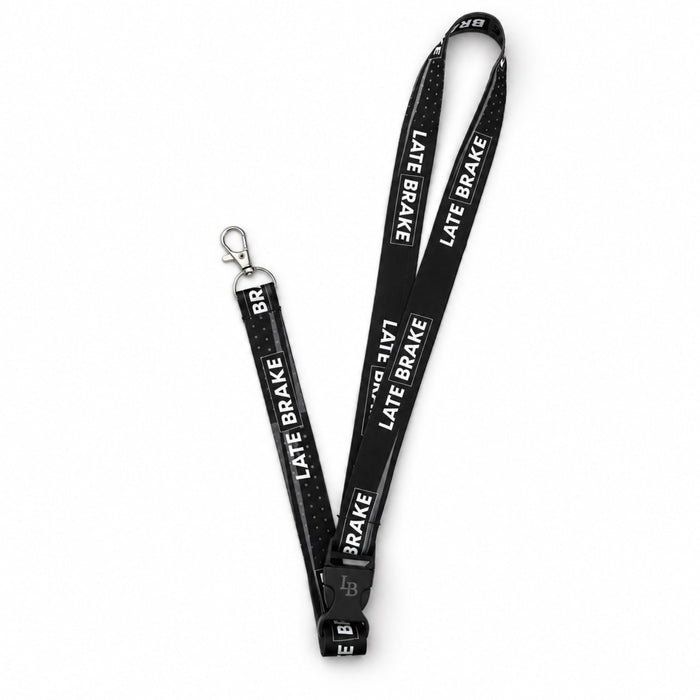 LB Mono Black/White Graphic Lanyard