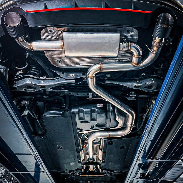 Hyundai i30N 2019+ GPF Back Valved Carbon Exhaust System - Direnza