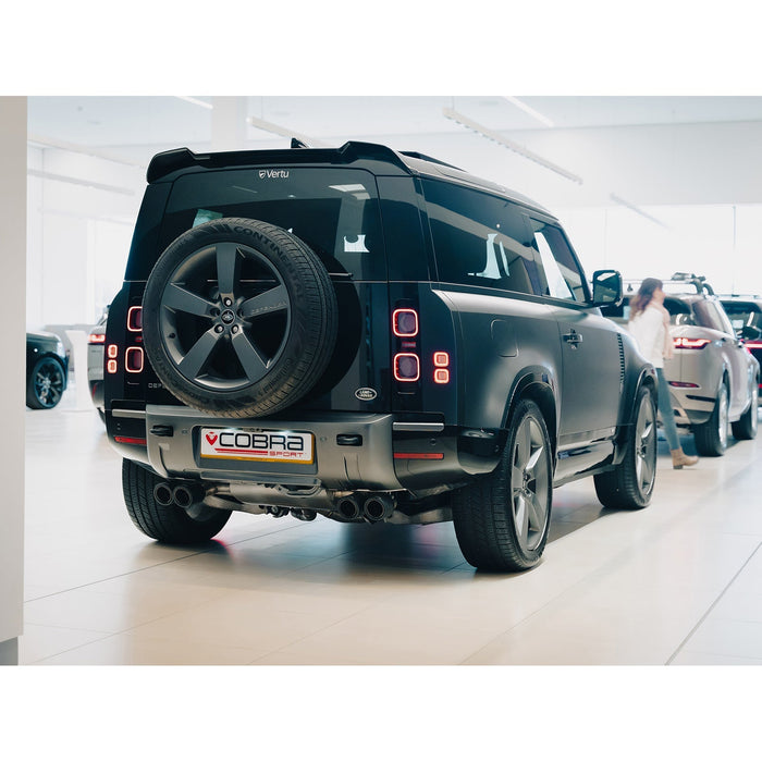 Cobra Exhausts - Land Rover Defender 90 V8 P525 (21>) Non-Valved GPF/PPF Back Performance Exhaust | Car Enhancements UK