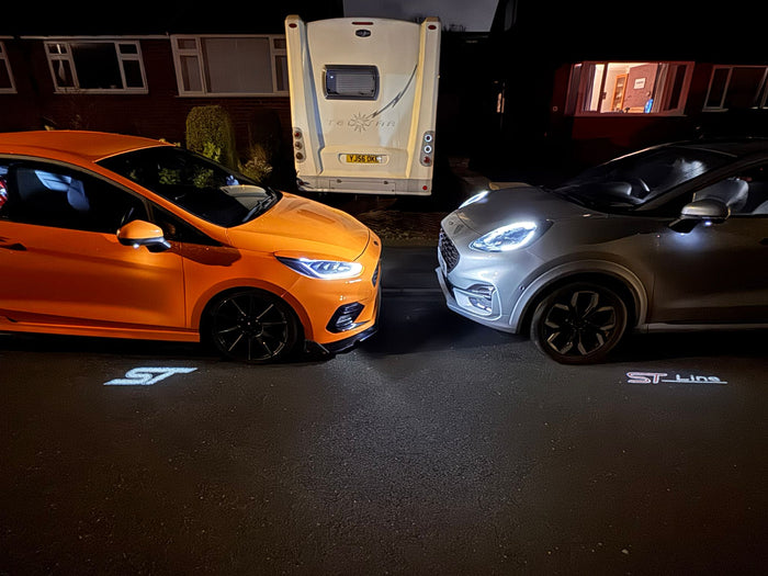Ford Fiesta MK8 / MK8.5 - ST-Line Logo Projector Puddle Light Replacement Units (2017-2024)