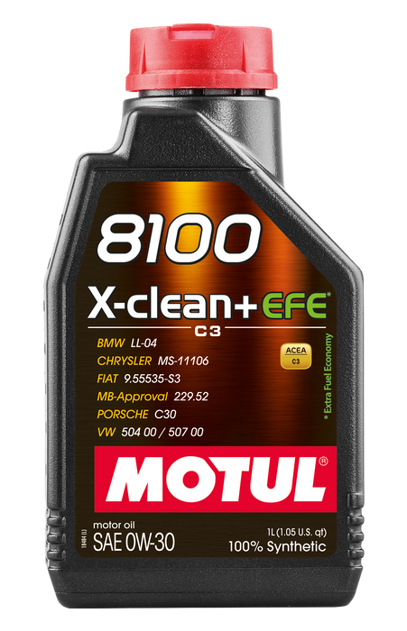 Motul 8100 X-clean + EFE 0W30 Engine Oil