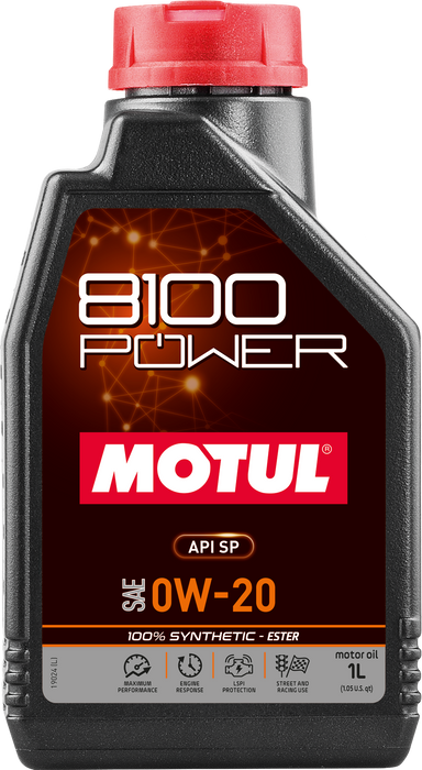 Motul 8100 POWER 0W-20 Engine Oil