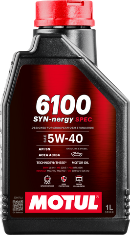 Motul 6100 SYN-nergy SPEC 5W-40 IL Engine Oil