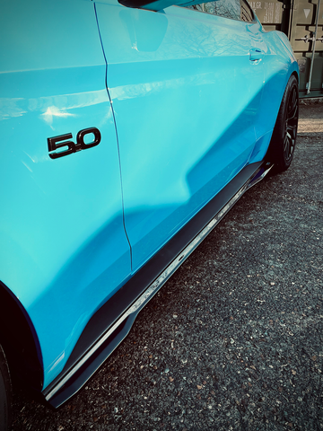 Ford Mustang 2.3L Ecoboost Side Skirt Splitters - TRC Performance Styling
