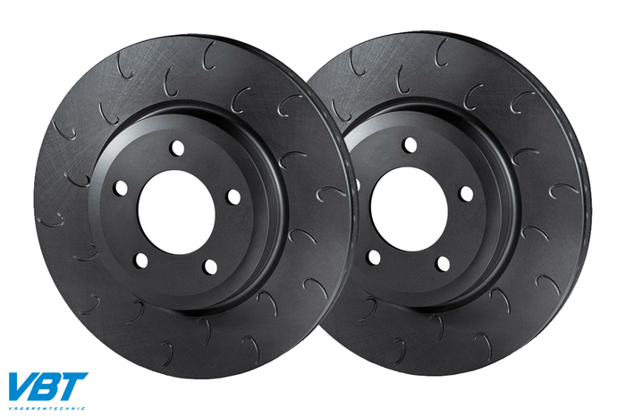 Vagbremtechnic Hooked Front Brake Discs (Pair) - 345x30mm - Audi S4