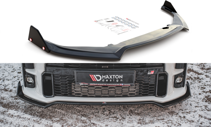 Maxton Design - FRONT SPLITTER V.3 + FLAPS TOYOTA GR YARIS MK4