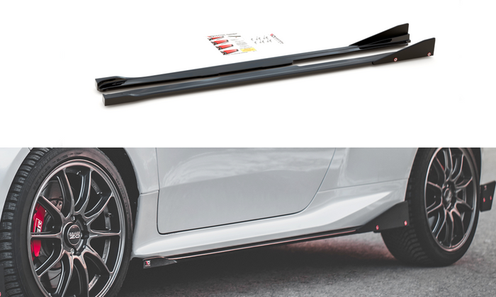 Maxton Design - SIDE SKIRTS DIFFUSERS V.2 + FLAPS TOYOTA GR YARIS MK4