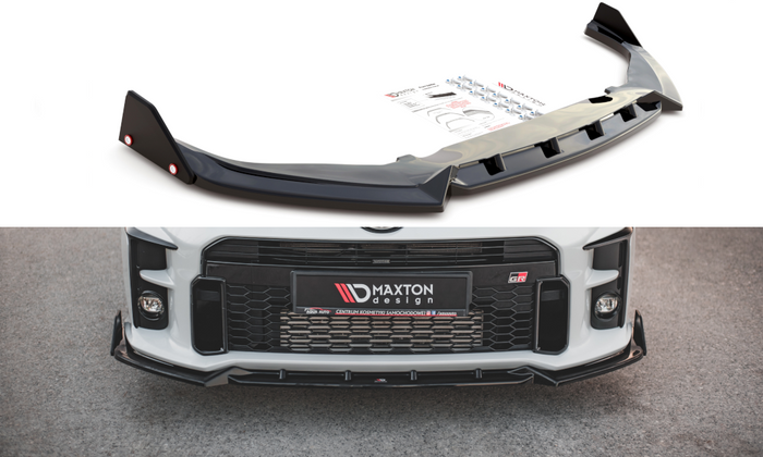 Maxton Design - FRONT SPLITTER V.2 + FLAPS TOYOTA GR YARIS MK4