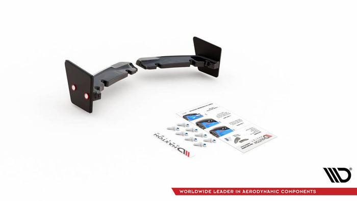 Maxton Design - REAR SIDE SPLITTERS V.2 + FLAPS TOYOTA GR YARIS MK4