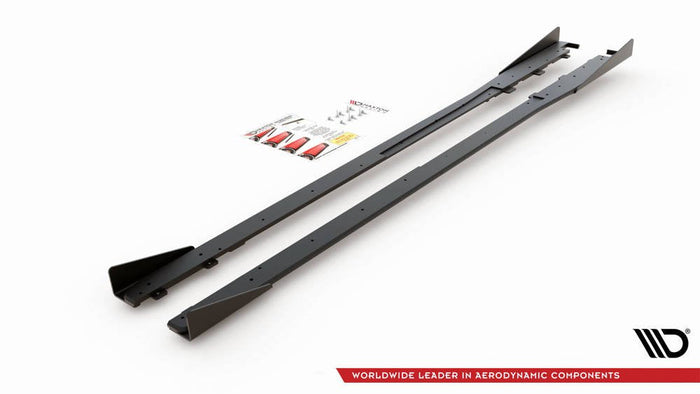 Maxton Design - STREET PRO SIDE SKIRTS DIFFUSERS + FLAPS TOYOTA GR YARIS MK4