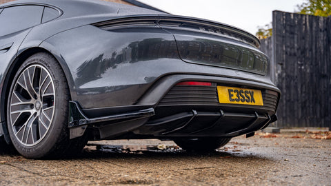 Porsche Taycan Pre Facelift Rear Diffuser Fin Set - TRC Performance Styling