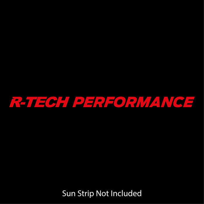 R-Tech Performance Sunstrip Text