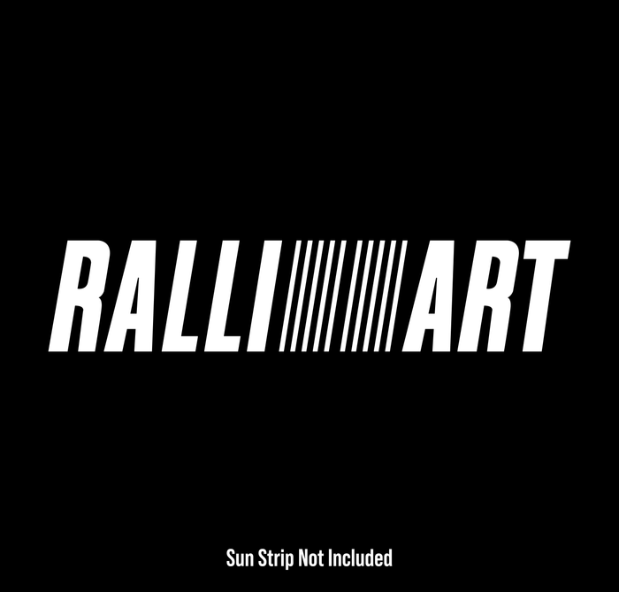 Ralliart Sunstrip Text