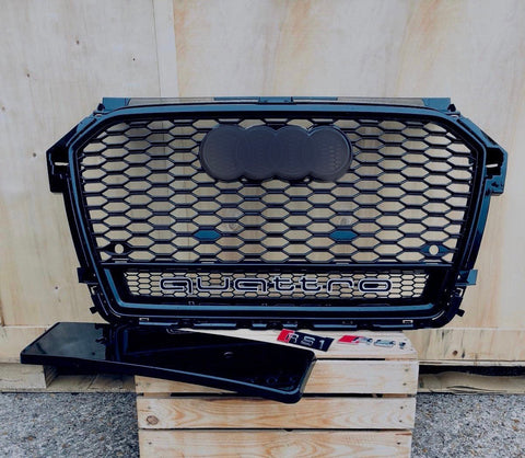 Audi S1 8X Gloss Black Honey Comb Grille - TRC Performance Styling