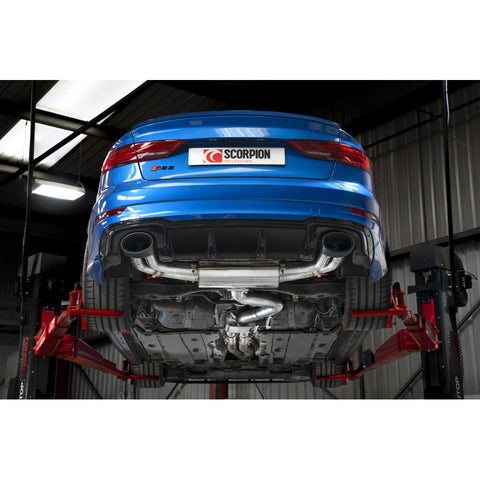 SCORPION EXHAUSTS - GPF BACK / CAT BACK EXHAUST - AUDI RS3 8V SEDAN / SALOON 2017-2020 - Car Enhancements UK