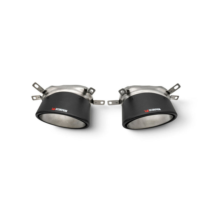 Scorpion Exhausts - Audi RS3 8Y Replacement Carbon Ascari Tips (170x120mm) Pair | Car Enhancements UK