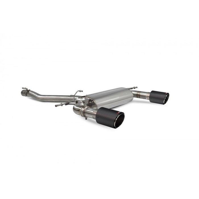 Audi  TT MK3 2.0 TFSi Quattro Non GPF Model Only Non-res cat-back system with electronic valves and Carbon Fibre Ascari Tips - Car Enhancements UK