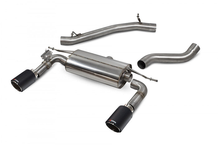 Audi  TT MK3 2.0 TFSi Quattro Non GPF Model Only Non-res cat-back system with electronic valves and Carbon Fibre Ascari Tips - Car Enhancements UK