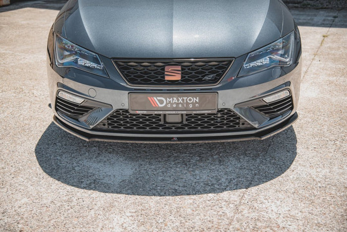 Maxton Design - FRONT SPLITTER V4 SEAT LEON CUPRA/ FR MK3 FACELIFT (2017-2020)
