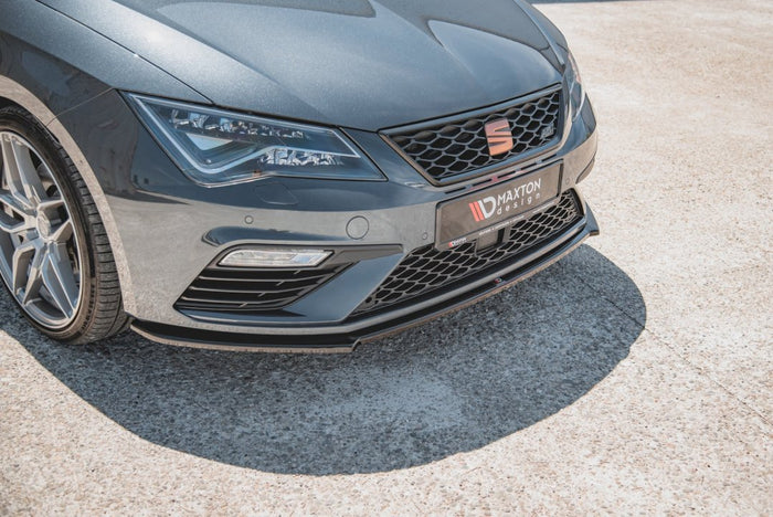 Maxton Design - FRONT SPLITTER V4 SEAT LEON CUPRA/ FR MK3 FACELIFT (2017-2020)