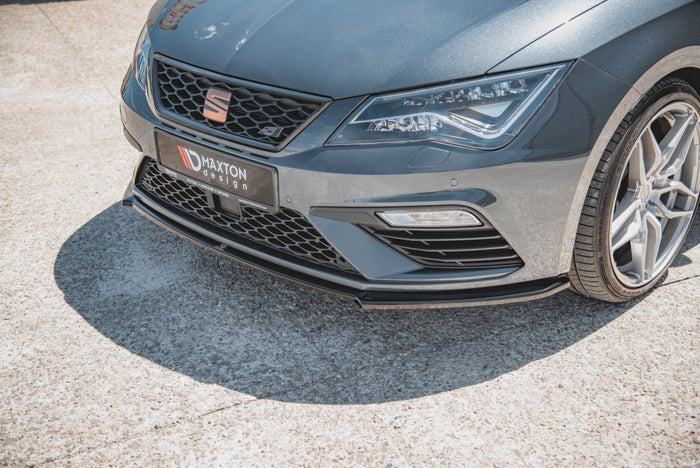 Maxton Design - FRONT SPLITTER V4 SEAT LEON CUPRA/ FR MK3 FACELIFT (2017-2020)