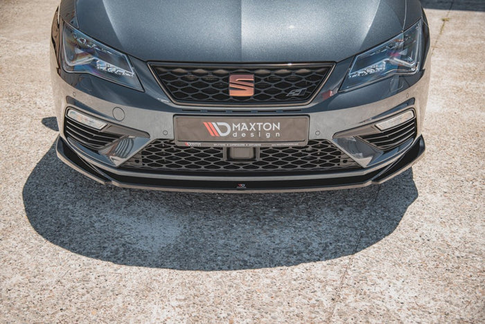 Maxton Design - FRONT SPLITTER V5 SEAT LEON CUPRA/ FR MK3 FACELIFT (2017-2019)