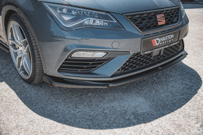 Maxton Design - FRONT SPLITTER V5 SEAT LEON CUPRA/ FR MK3 FACELIFT (2017-2019)