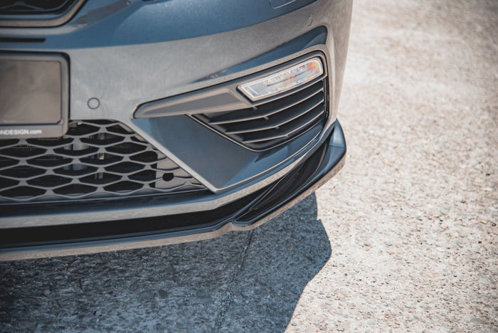 Maxton Design - FRONT SPLITTER V5 SEAT LEON CUPRA/ FR MK3 FACELIFT (2017-2019)