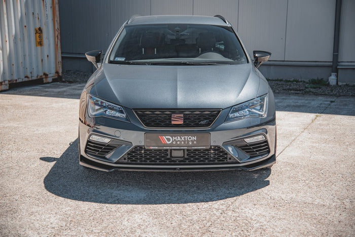 Maxton Design - FRONT SPLITTER V7 SEAT LEON CUPRA/ FR MK3 FACELIFT (2017-2019)