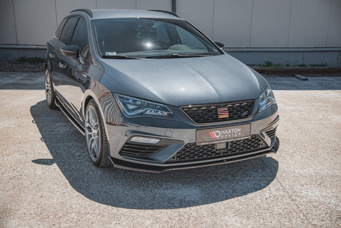 Maxton Design - FRONT SPLITTER V7 SEAT LEON CUPRA/ FR MK3 FACELIFT (2017-2019)