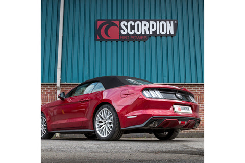 Scorpion Exhausts Ford Mustang 2.3T Non GPF Model Only Non-resonated cat-back system - Car Enhancements UK