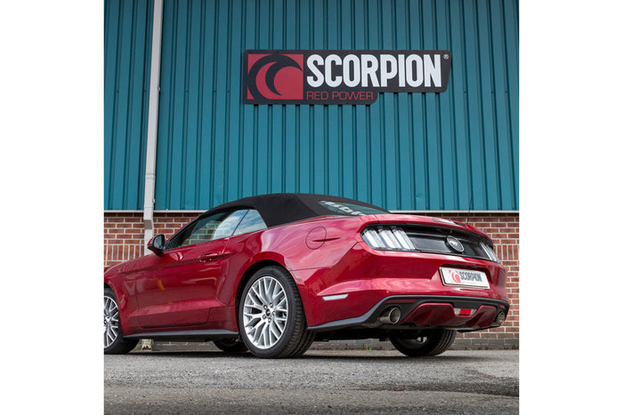 Scorpion Exhausts Ford Mustang 2.3T Non GPF Model Only Non-resonated cat-back system - Car Enhancements UK