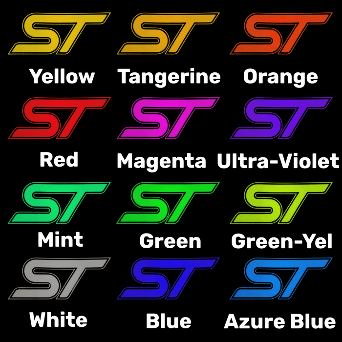 LED ST Logo Puddle Light for MK2 / MK3 Focus ST – Coloured Projection | Plug & Play Replacement